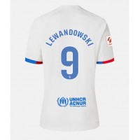 Barcelona Robert Lewandowski #9 Replica Away Shirt Ladies 2023-24 Short Sleeve